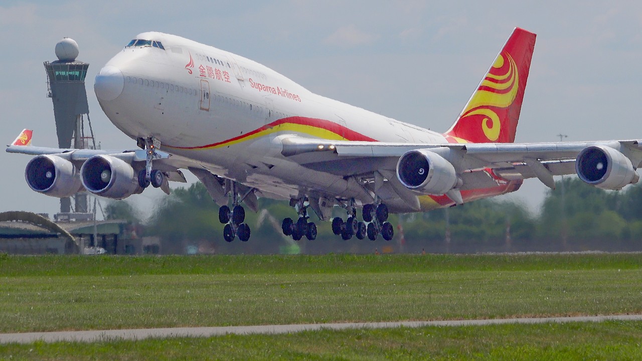 60 BIG PLANE TAKEOFFS and LANDINGS | 6x A380, 11x B747 | Amsterdam Schiphol Airport