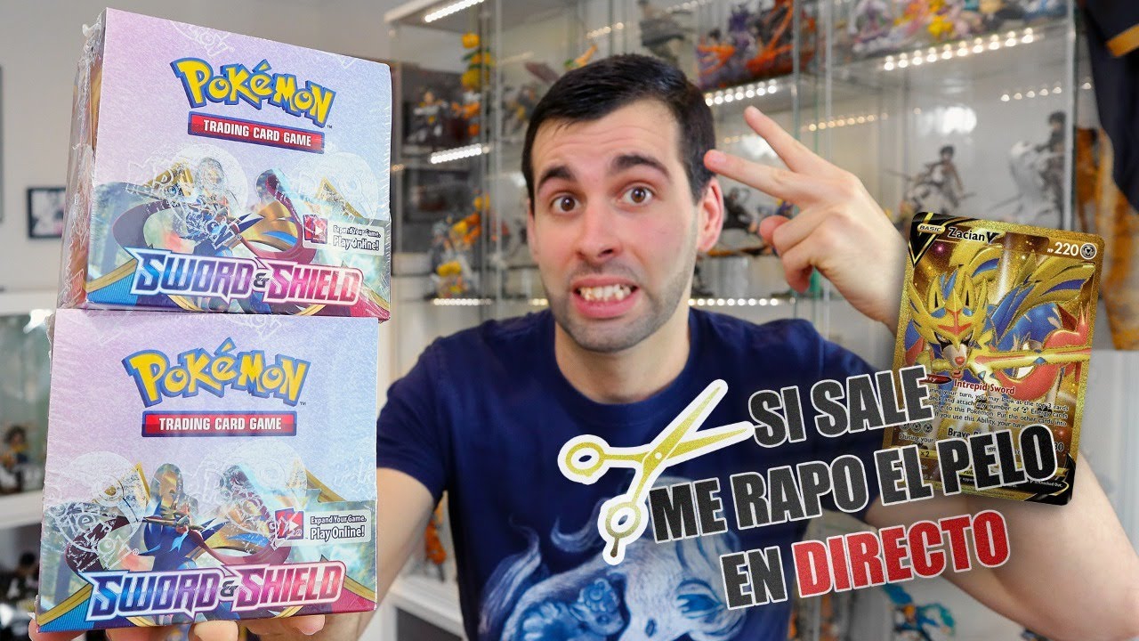 *DIRECTO* APERTURA CARTAS POKEMON ESPADA Y ESCUDO - Si saco Zacian V ...