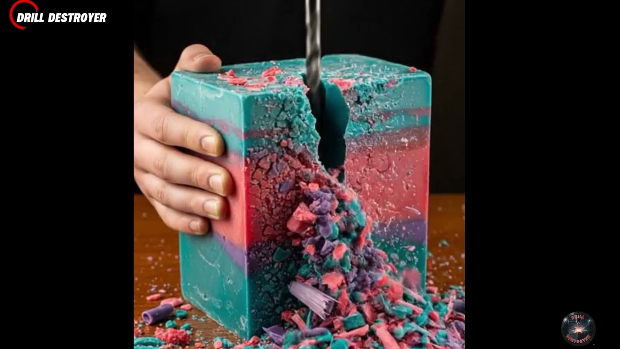 Drill vs Satisfying Objects! 🛠️✨ 