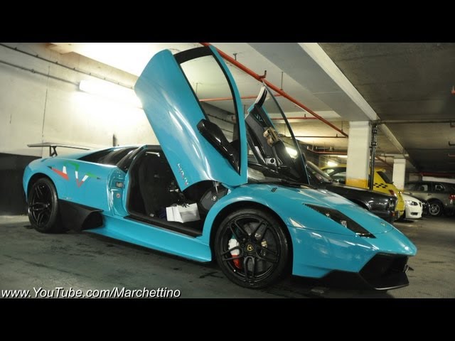 Turquoise Lamborghini Murcielago LP670-4 SV - YouTube