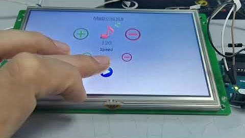 STONE STVC070WT-01 HMI Screen + Arduino + Musical Metronome