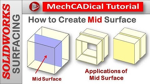 How To Create Mid Surface In SolidWorks ?