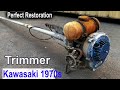 Restoration/ Old Iseki Trimmer  Kawasaki KT 12 /2 Stroke Engine 1970s