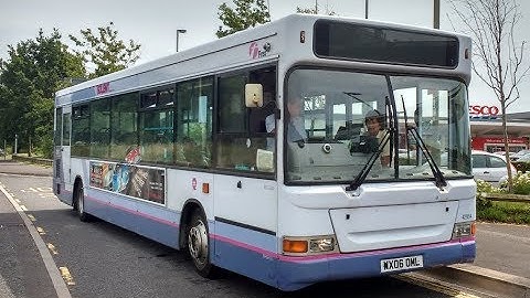 First 42954  Dennis Dart SLF  WX06 OML on 28A to whiteley Tesco