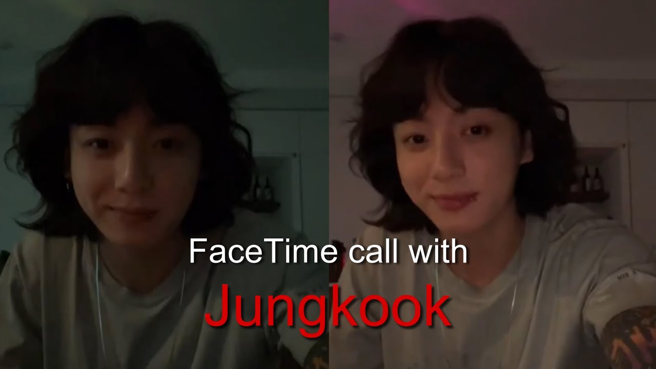 Jungkook imagine - emotional facetime with your boyfriend