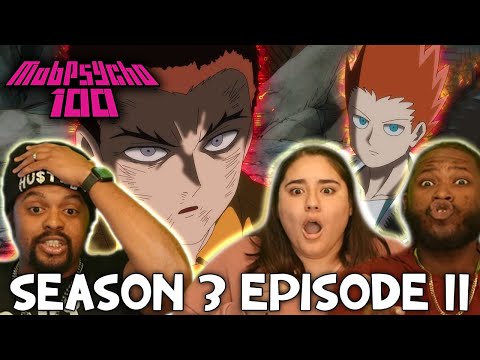 The Worlds Strongest Father and Son VS Kageyama Mob Psycho 100 Season 3 Episode 11 Blind Reaction