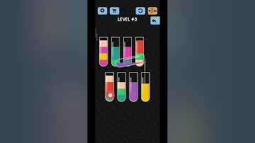 Water sort puzzle level 43 walkthrough!! Android gaming