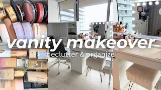 ✨creating my DREAM makeup vanity✨ | vanity makeover & organization!