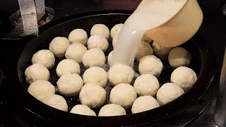 moist baked dumplings / 촉촉한 구운 만두 / taiwanese street food