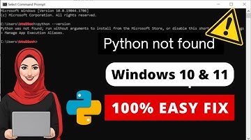 Fixed ✅ Python Was Not Found Run Without Arguments to Install From the Microsoft Store Error
