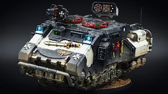 Black Templars / Primaris Impulsor / Warhammer 40k build video