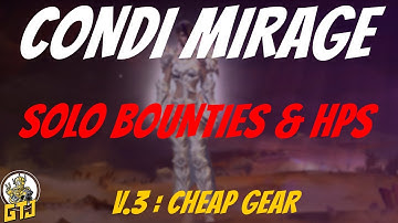Condi Mirage GW2 Open World Build | V.3 : Easy & Cheap Gear | Face Tank HPs & Bounties & More.
