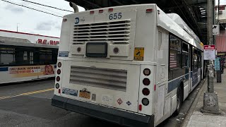 MTA Bus: Onboard 2013 New Flyer C40LF CNG #655 on the (A) Shuttle to Far Rockaway