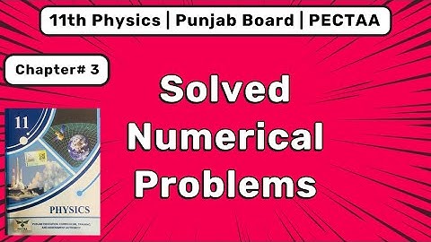 11th Physics Unit 3 Circular and Rotational Motion Numerical Problems | New Book PECTAA