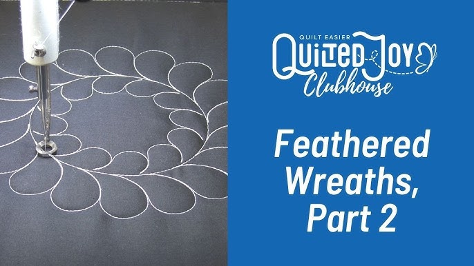 How to Quilt Feathered Wreaths, Part 2 | Quilted Joy Clubhouse December 2020 - YouTube how-to-quilt-feathered-wreaths-part-2-quilted-joy-clubhouse-december-2020-youtube