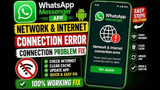 Fix WhatsApp Messenger Network & Internet Connection Error on Android | WhatsApp Connection Problem screenshot 4