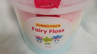 Fairy Floss Cotton Candy Different Colours Pink, Yellow, Blue Jumbo Pack