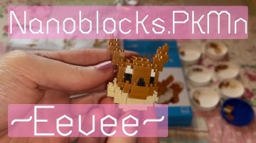 Building an Eevee Pokemon Nanoblocks set :3