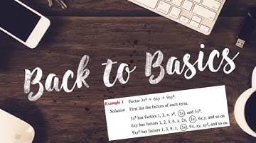 Back to Basics - Factoring Polynomials (Reverse Distribution) | Math Help