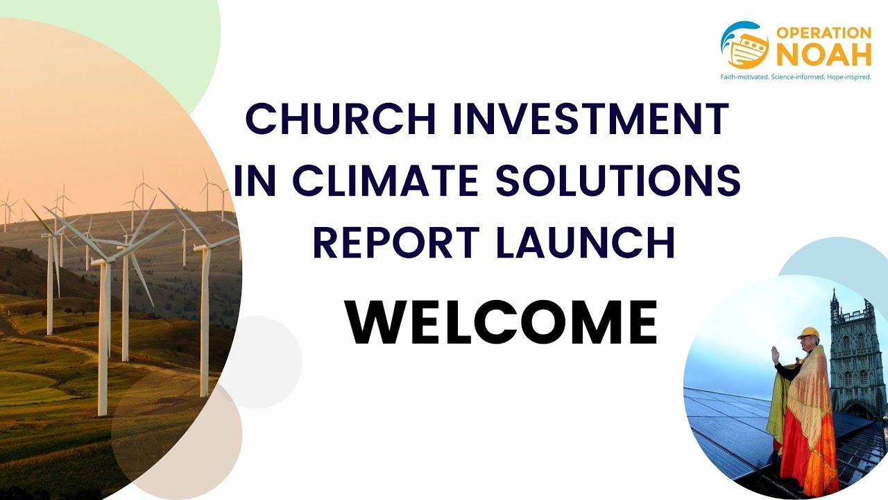 Church investment in climate solutions report launch