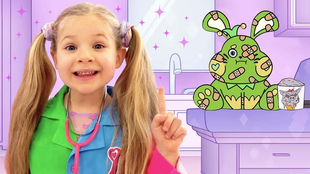 Diana and Roma Animal Doctor Play Pretend Cartoon YouTube