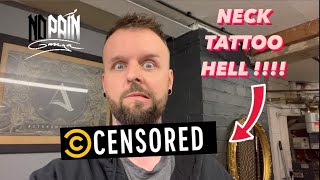 NECK TATTOO ON MY THROAT (CAN I DO THIS I MIGHT PASSOUT!!!!!!)