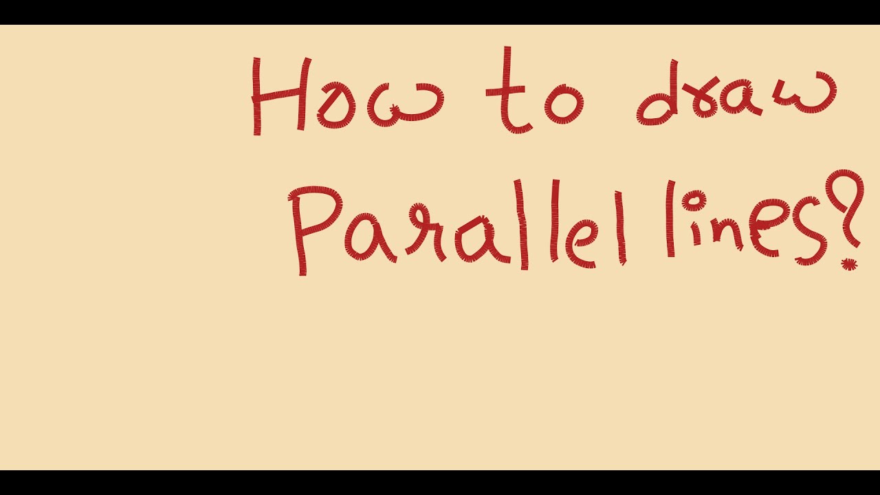 How to draw a parallel line using compass (without protractor) - YouTube