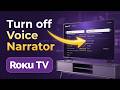 How To Turn off Voice Narrator On Roku TV (Audio Tutorial)
