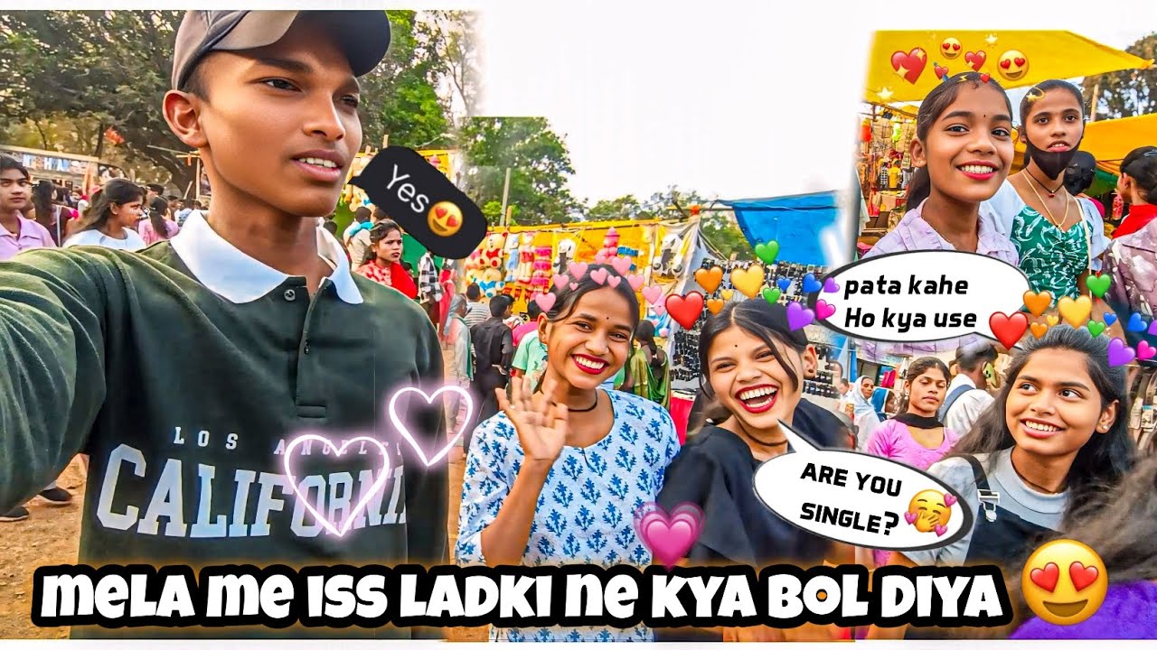 Flirting With Cute girls 😘|| Bastar Mela Crazy Reaction Cute girls ❤️||Mdy Vlogs