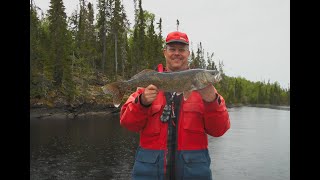 Lac Seul walleye jigging