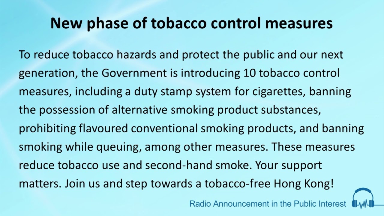 preventive measures of tobacco New phase of tobacco control measures