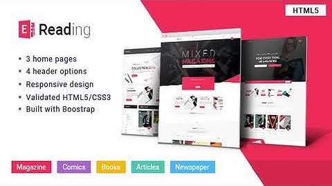 E-Reading Book Store HTML5 Theme | Themeforest Website Templates and Themes