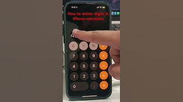 How to delete digits in iPhone calculator