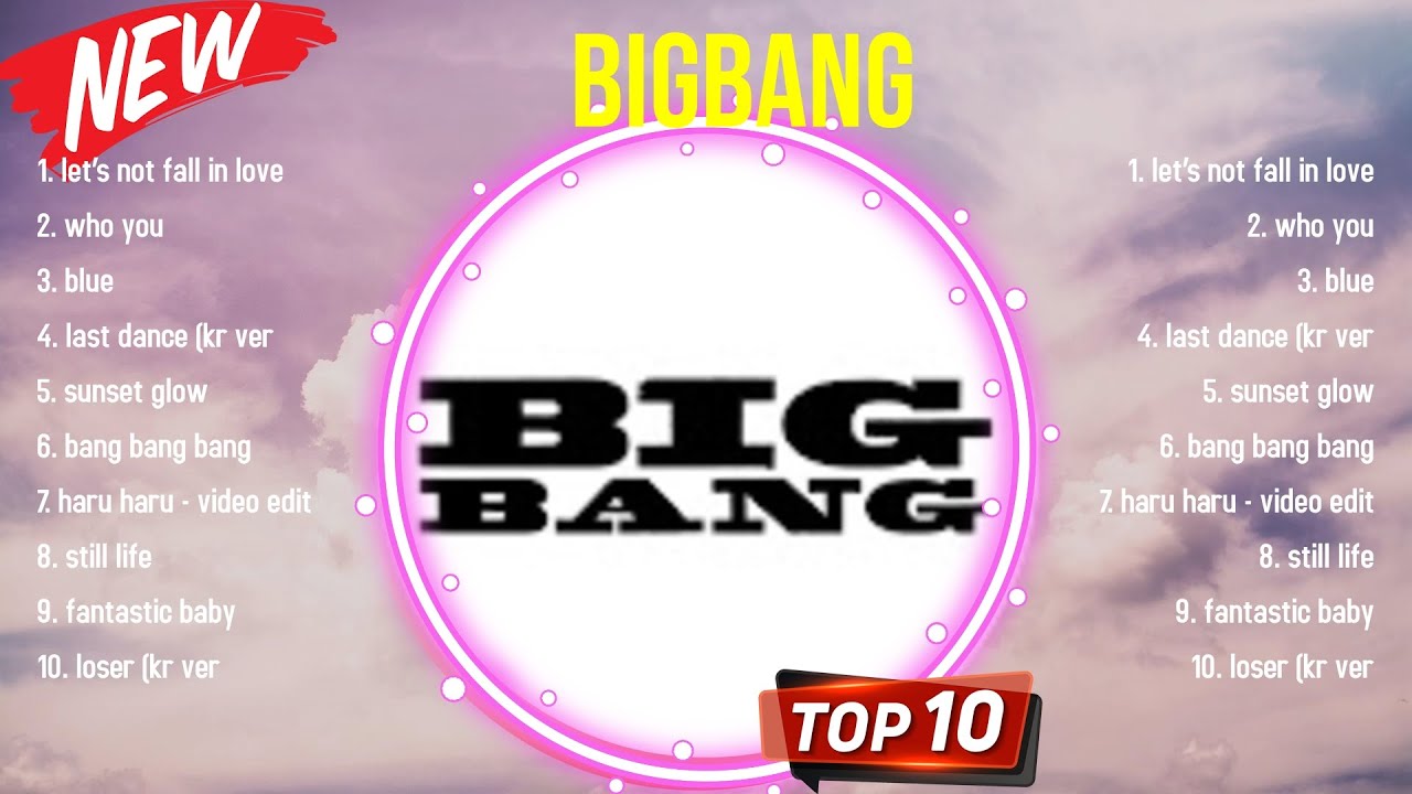 Top 10 songs BigBang 2024 Best BigBang playlist 2024 YouTube