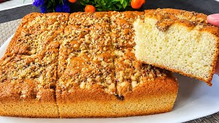 Пирог на 12 Ложек за 5 минут!  Такой мягкий & влажный – тает во рту! Без весов