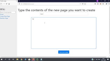 CS50 (2020) Project 1 :WIKI using Django to render Markdown Pages in HTML