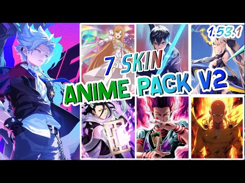 Rov : อนิเมะ อันที่2 มี7สกิน mod skin anime 7 skin 1.53.1