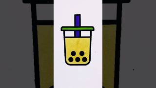 Bubble Tea coloring page