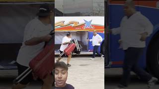 Taking the luggage from the bus😱😂 #funny #comedy #prank #shorts #fun #shortsfeed #youtubeshorts
