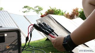 How To Connect 2 Itehil 100W Solar Panels In Parallel?