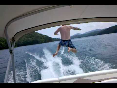 boat jump at lake fontana, nc by the one and only andrew dodd!