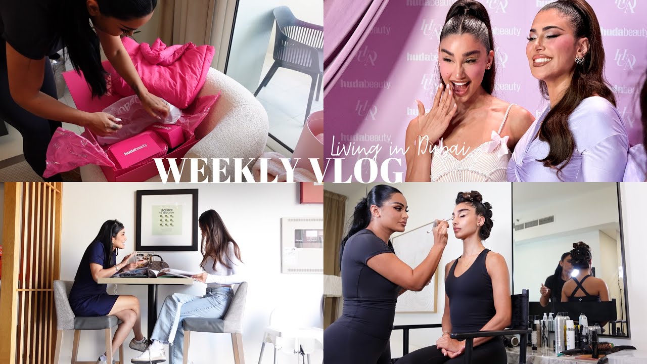 ولاگ هفتگی دبی/ایونت هدی بیوتی/آرایش با شیرین/کنسرت/کلی حرف و روزای مختلف با شما🩷☁️✨🎀