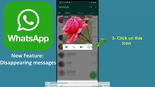 How to send disappearing message on WhatsApp App/ Schedule and set expiration in WhatsApp screenshot 4