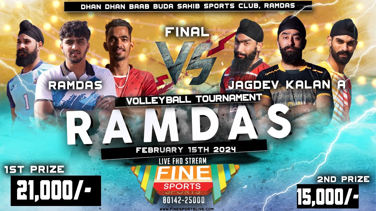 JK A vs RAMDAS || FINAL || RAMDAS (03 OUTSIDER) 🏐 TOURNAMENT LIVE ...