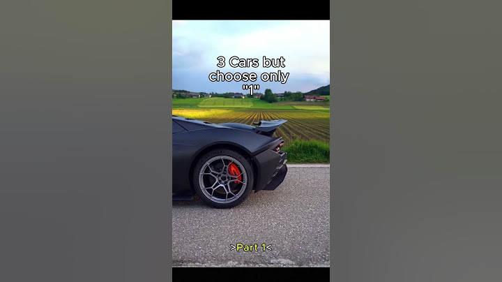 3 Cars But You Can Only Choose ONE! (Part 1)