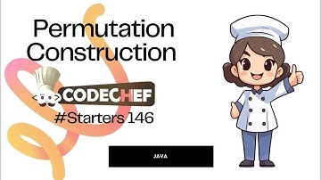CodeChef Starters 146 Permutation Construction Solution || #CREATEPERM #codechef #Starters146 #java