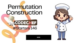 CodeChef Starters 146 Permutation Construction Solution || #CREATEPERM #codechef #Starters146 #java