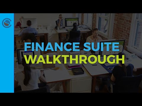 Finance Suite Walkthrough - Finance Suite Walkthrough