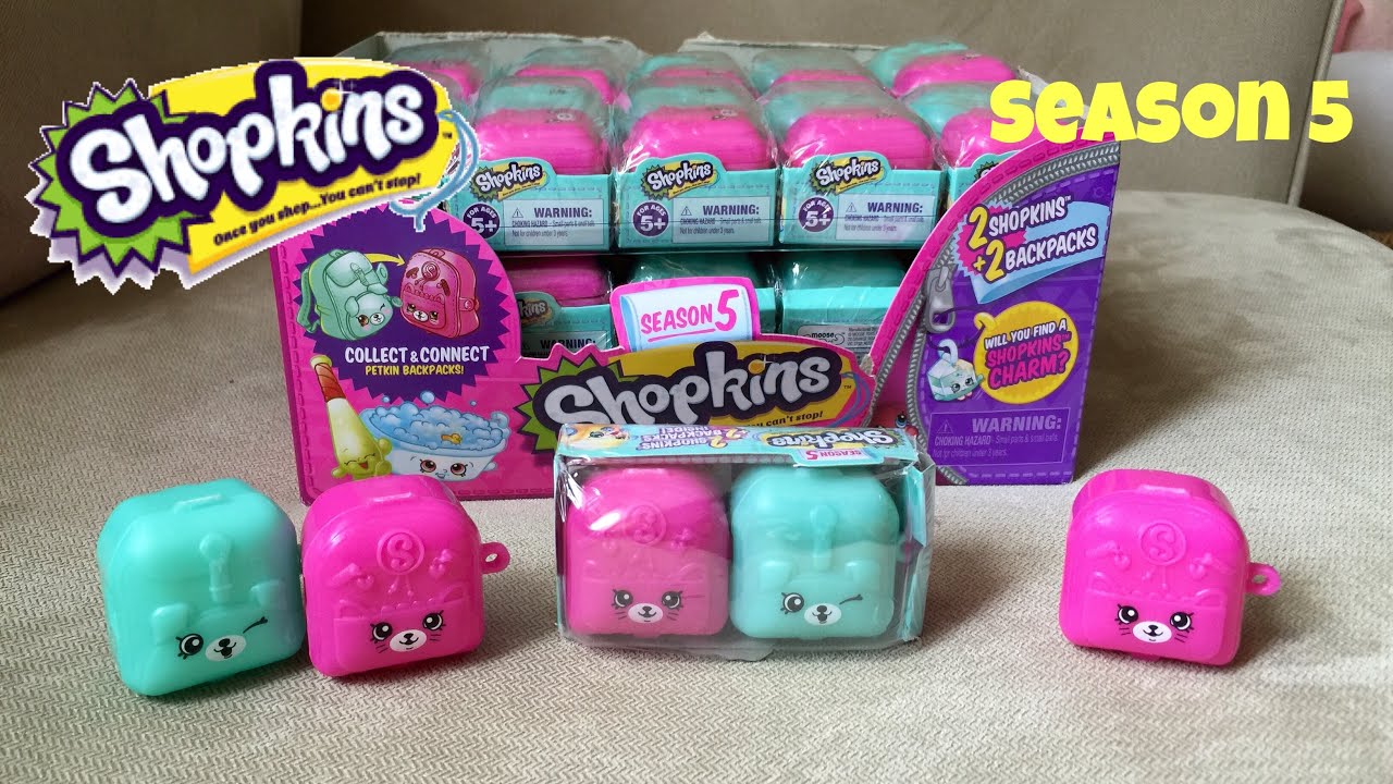 Shopkins  season 5 blind bag charms Toy Review and Unboxing