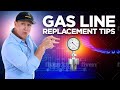 Natural gas line replacement costs & Tips